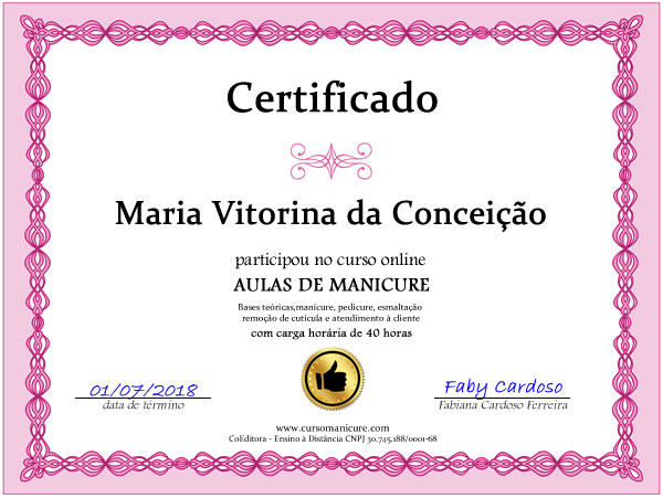 curso de manicure e pedicure